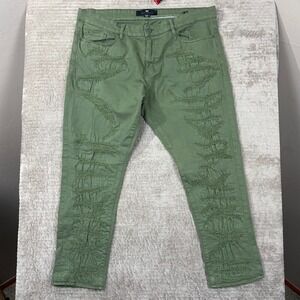Jordan Craig Legacy Edition Sean Slim Distressed Pants Olive Green Mens 40/32